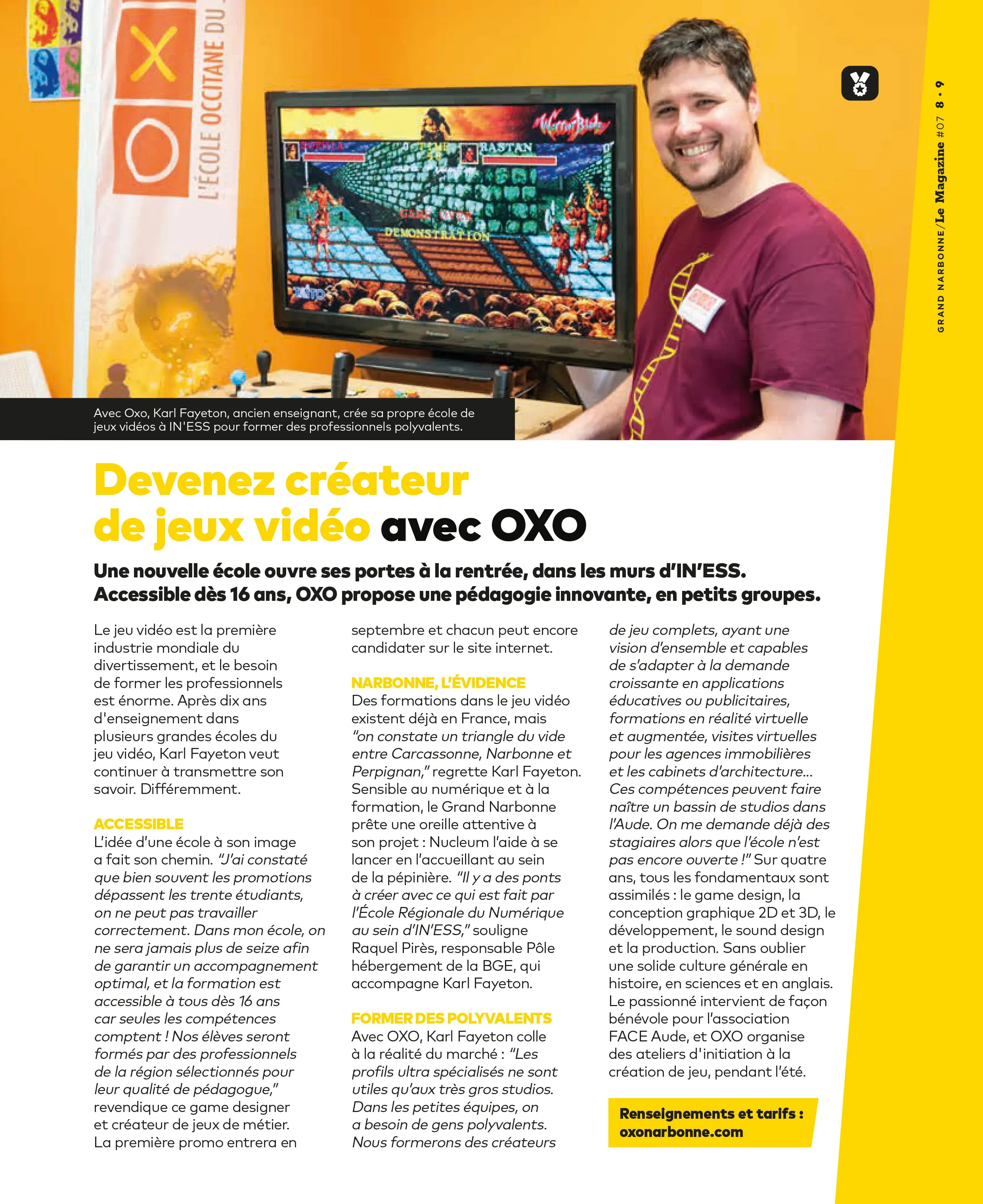 Devenez créateur de jeux vidéo avec OXO