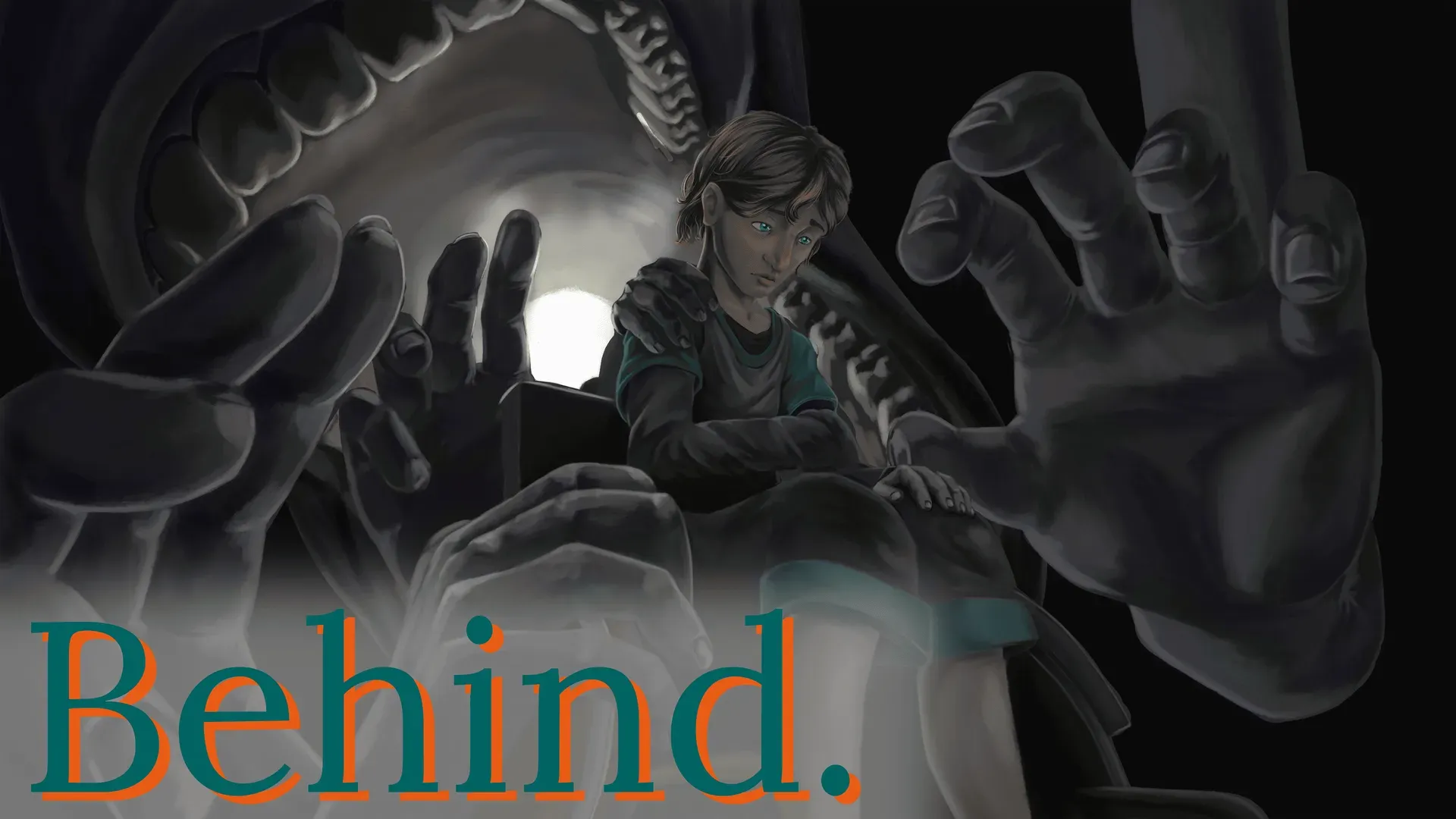 BEHIND