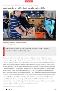 Narbonne. La première école audoise de jeu vidéo