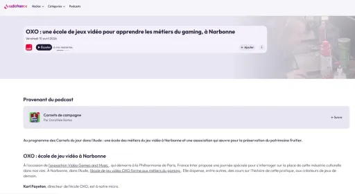 Pourquoi France Inter a choisi de mettre en avant OXO Narbonne ?