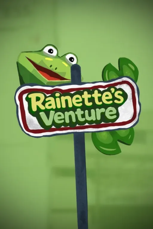 Une tete de grenouille en polygones devant le batiment INESS